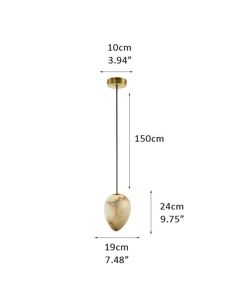 G9 Nature Alabaster Pebble Mini Pendant Light 1 bulb