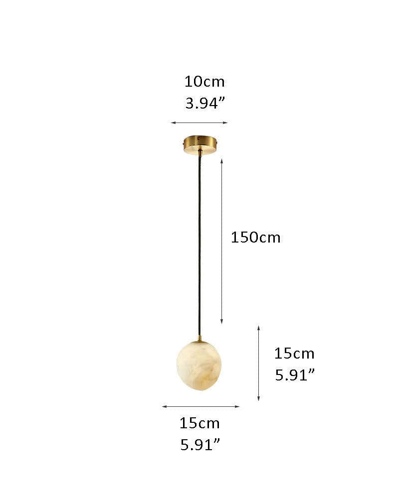 G9 Nature Alabaster Pebble Mini Pendant Light 1 bulb