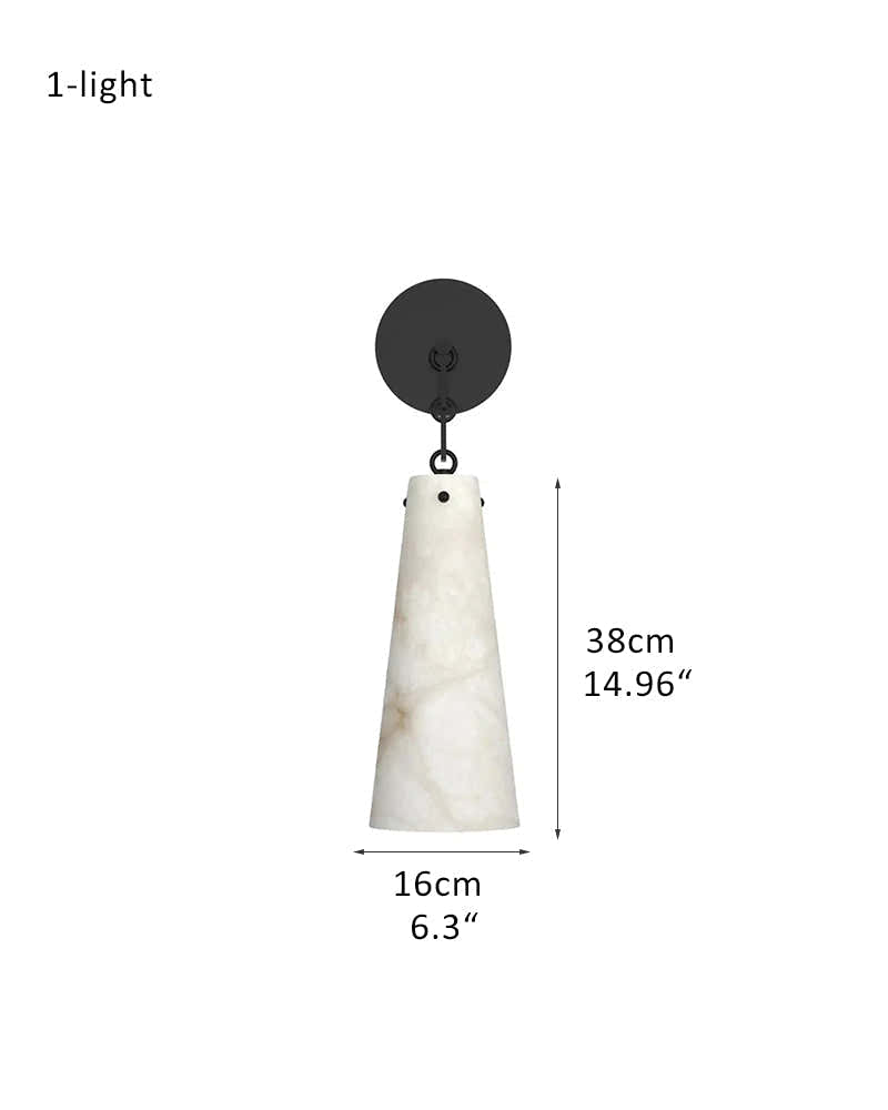 Modern Alabaster Chandelier 2 Light, Double Pendant with adjustable brass/black chain