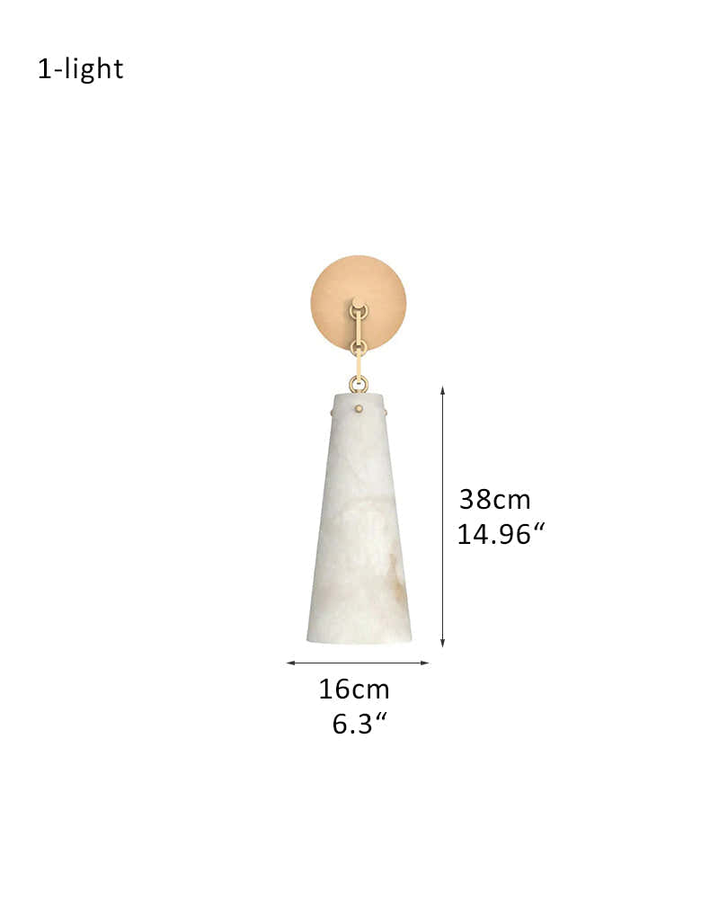 Modern Alabaster Chandelier 2 Light, Double Pendant with adjustable brass/black chain