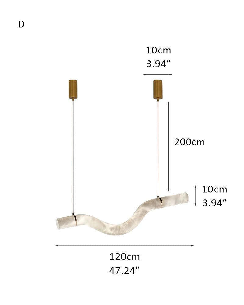 LED Unusual Alabaster Fixture in Aged Brass Liberty Linear Chandelier for Sink Kitchen Island