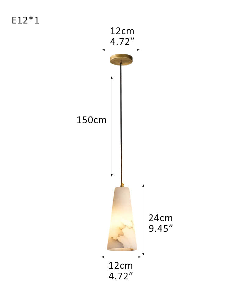 5 Sets of Cone Spanish Alabaster Shade Dome Ceiling Pendant Light Living room