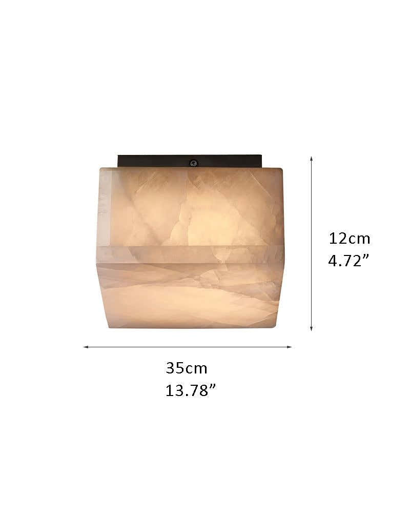 Modern Round Alabaster Ceiling Lights Brushed Brass/Black Dome Plate for bedroom