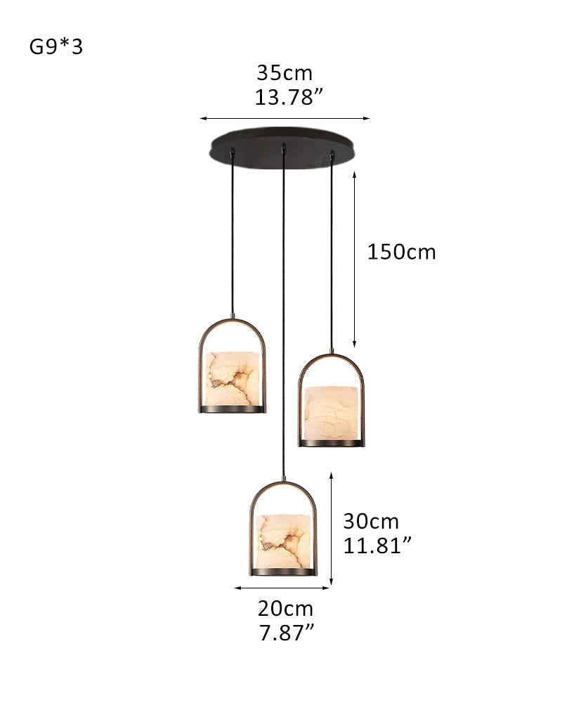 3 lights cluster alabaster dome brass pendant indoor lighting ceiling for kitchen island
