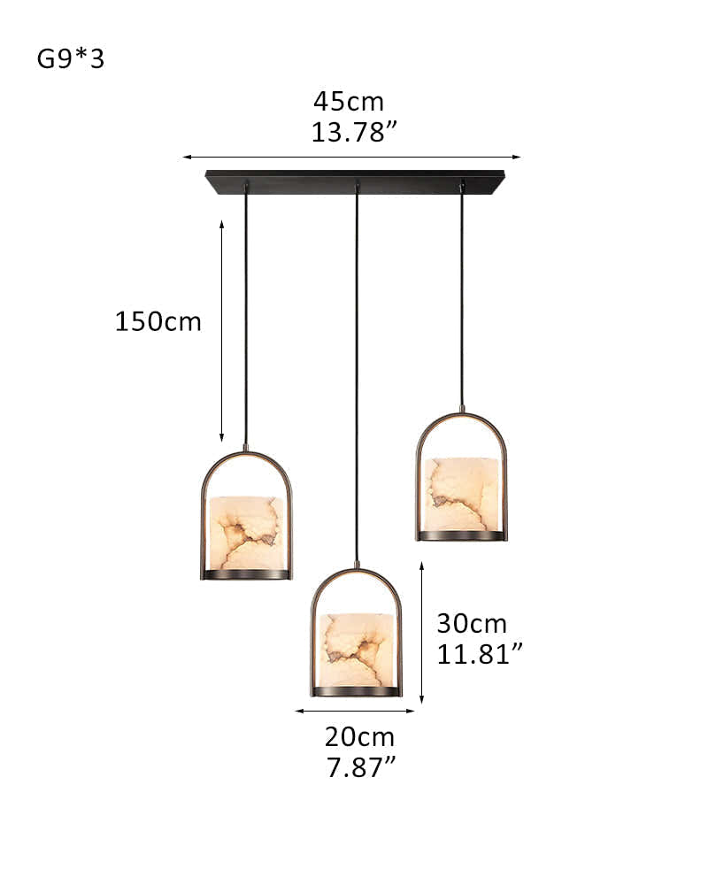 3 lights cluster alabaster dome brass pendant indoor lighting ceiling for kitchen island