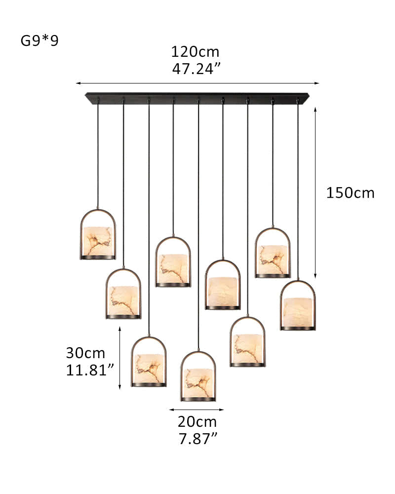 3 lights cluster alabaster dome brass pendant indoor lighting ceiling for kitchen island