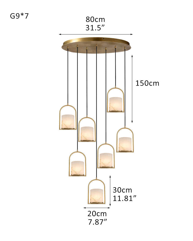 3 lights cluster alabaster dome brass pendant indoor lighting ceiling for kitchen island