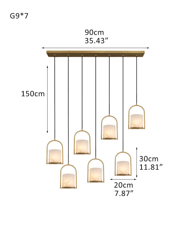 3 lights cluster alabaster dome brass pendant indoor lighting ceiling for kitchen island