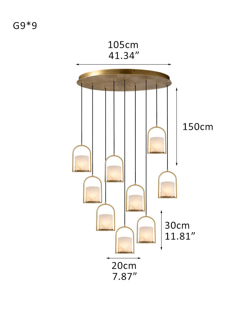 3 lights cluster alabaster dome brass pendant indoor lighting ceiling for kitchen island