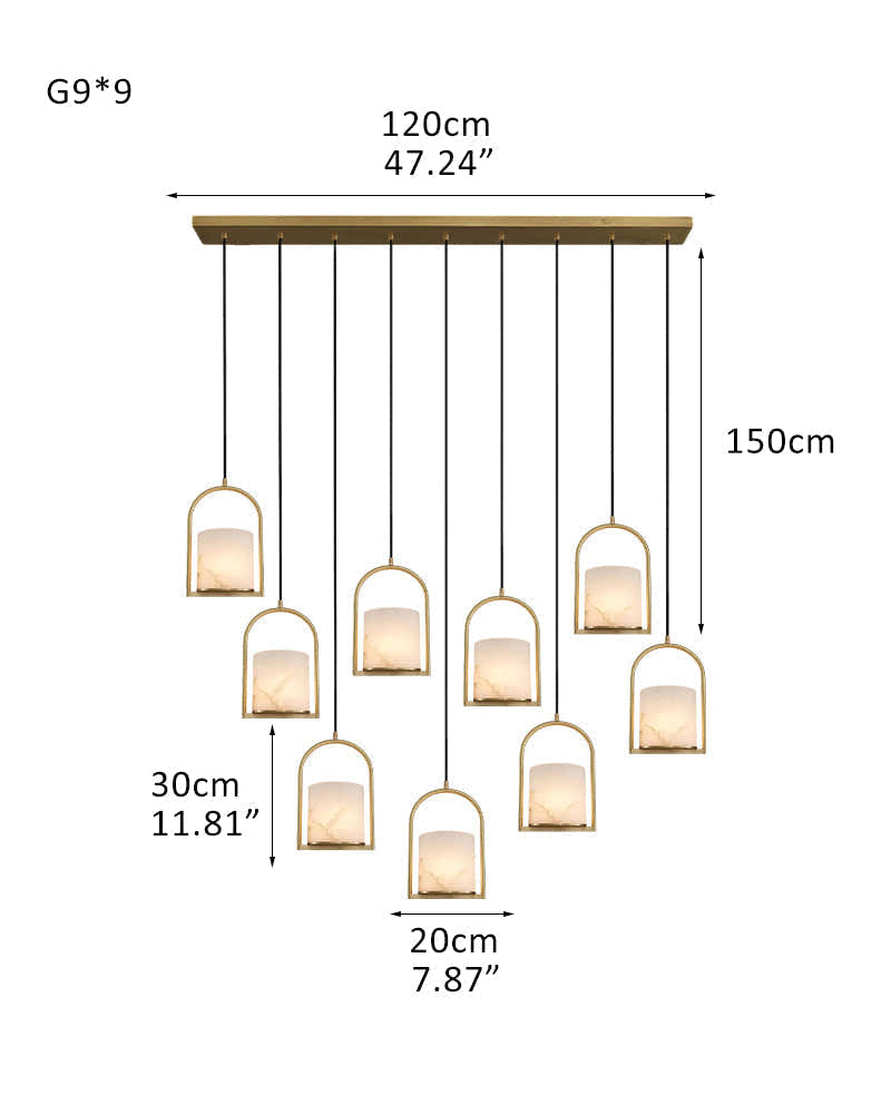 3 lights cluster alabaster dome brass pendant indoor lighting ceiling for kitchen island