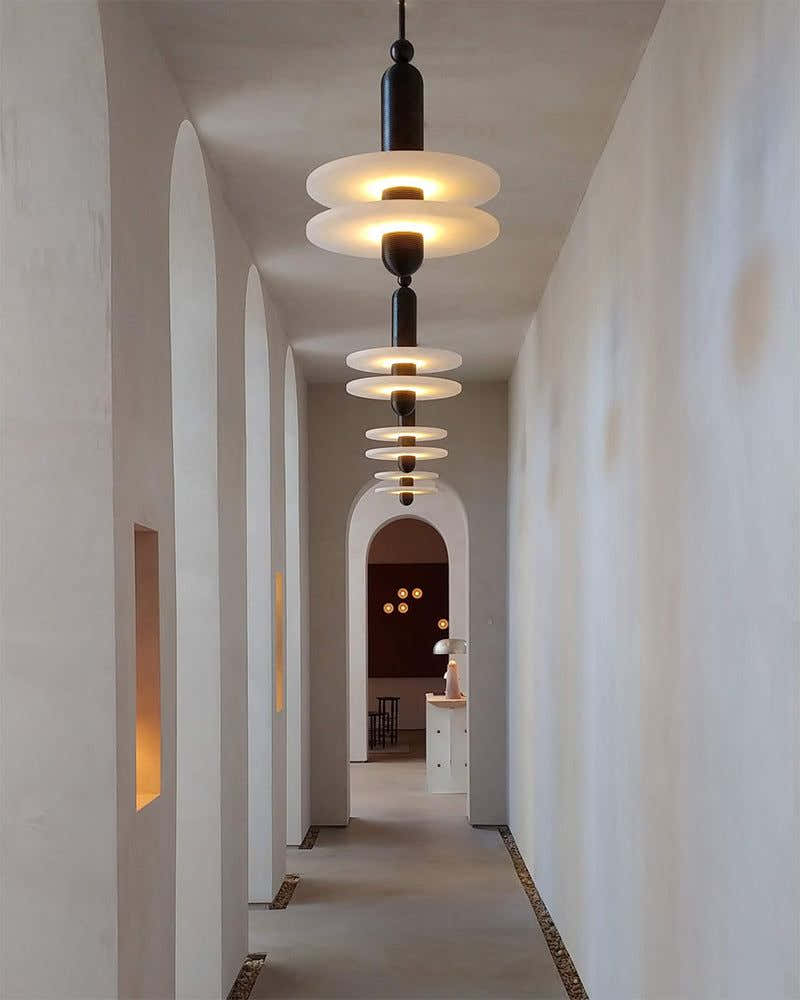 Alabaster Modern Marble Ring Pendant Light