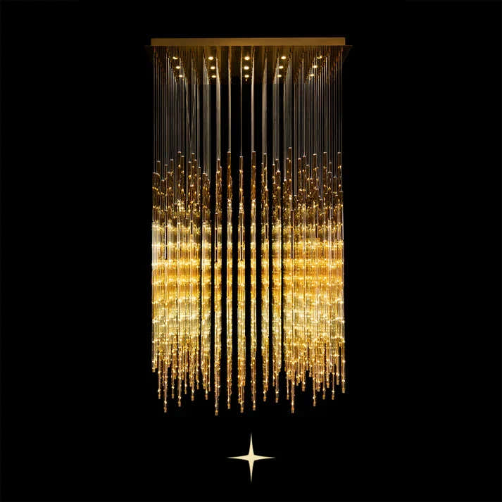 Echo Layered Rectangular Chandelier
