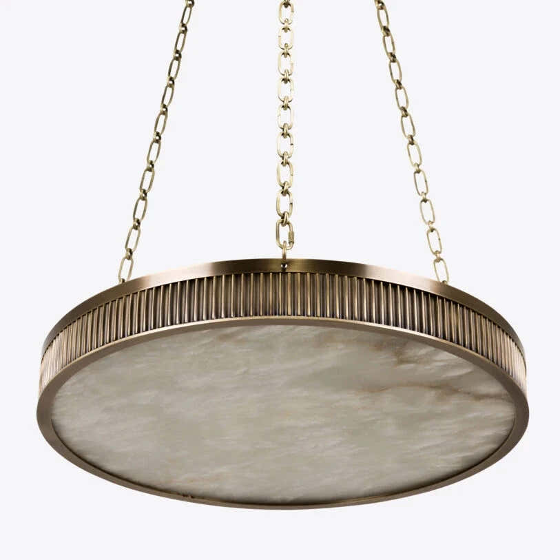 Chaplin Alabaster Plafonnier Chandelier