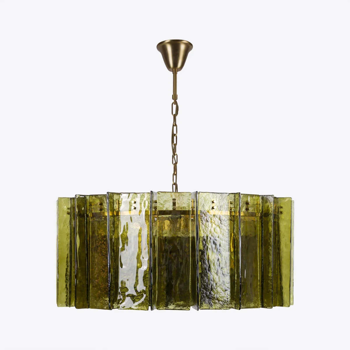 Berlin Chandelier Bottle Green 35" W 47" W