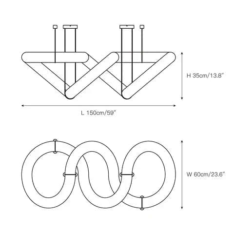 Infinity 12 & 16 Alabaster Pendant Light