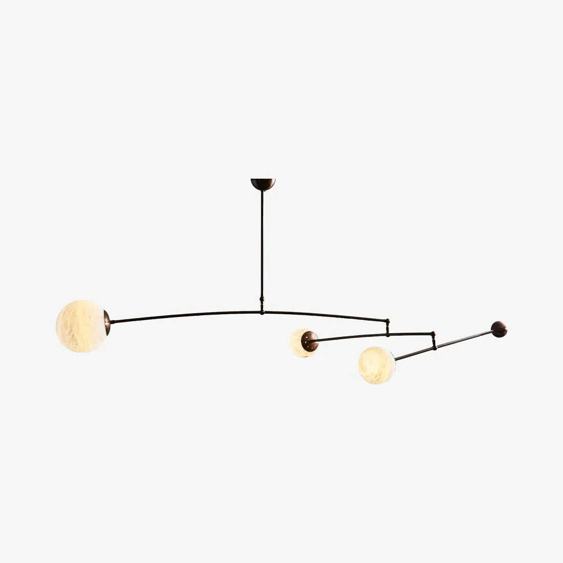 Alabaster Triple Mobile Chandelier