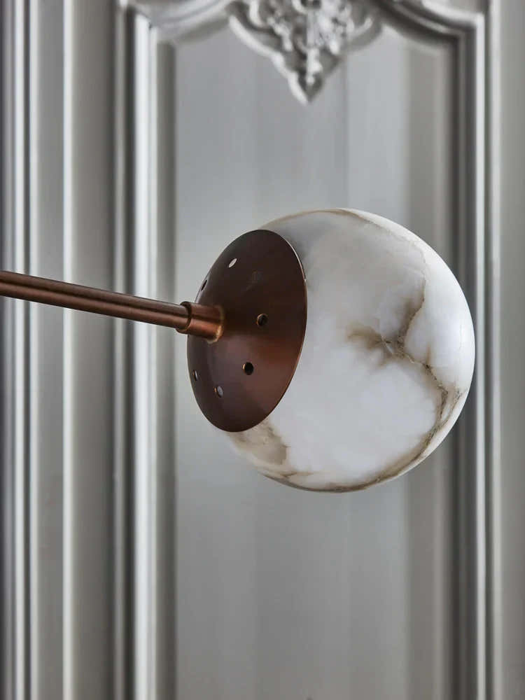 Alabaster Triple Mobile Chandelier