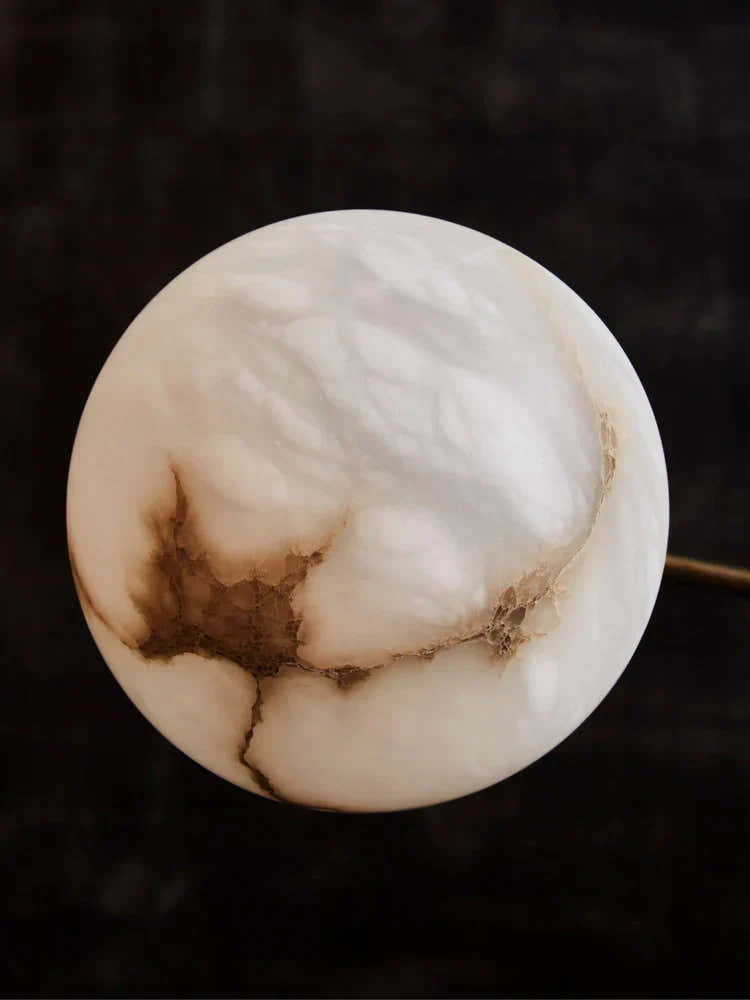 Alabaster Double Pendulum Chandelier