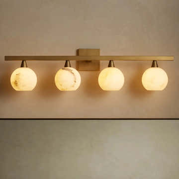 Arica Alabaster Sconce 4 Light