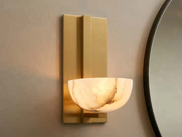 Belmira Alabaster Sconce