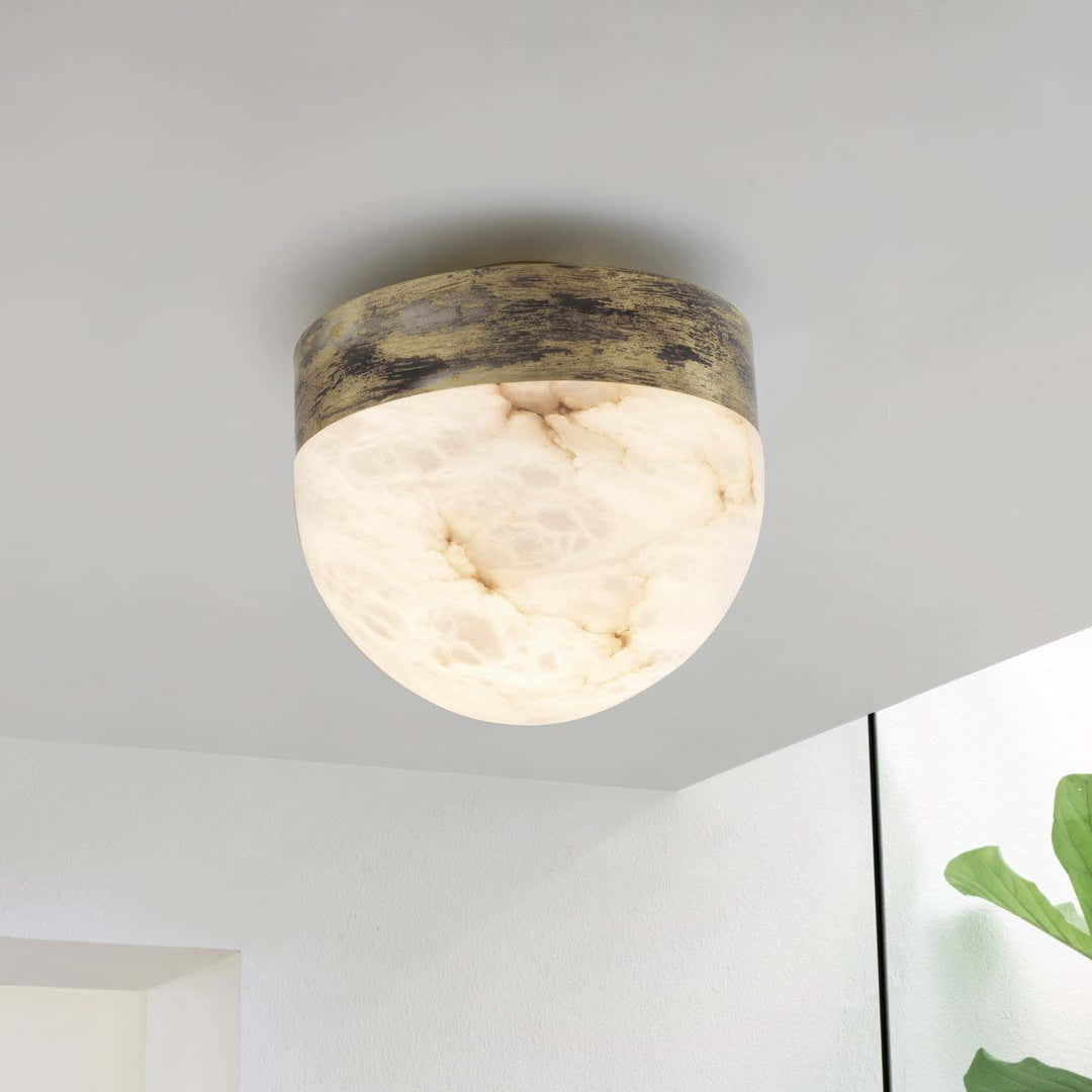 Lucid Alabaster Ceiling Mounted Light