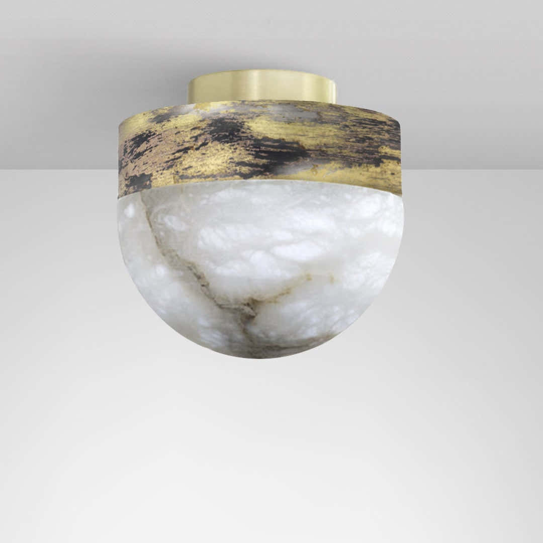 Lucid Alabaster Ceiling Mounted Light