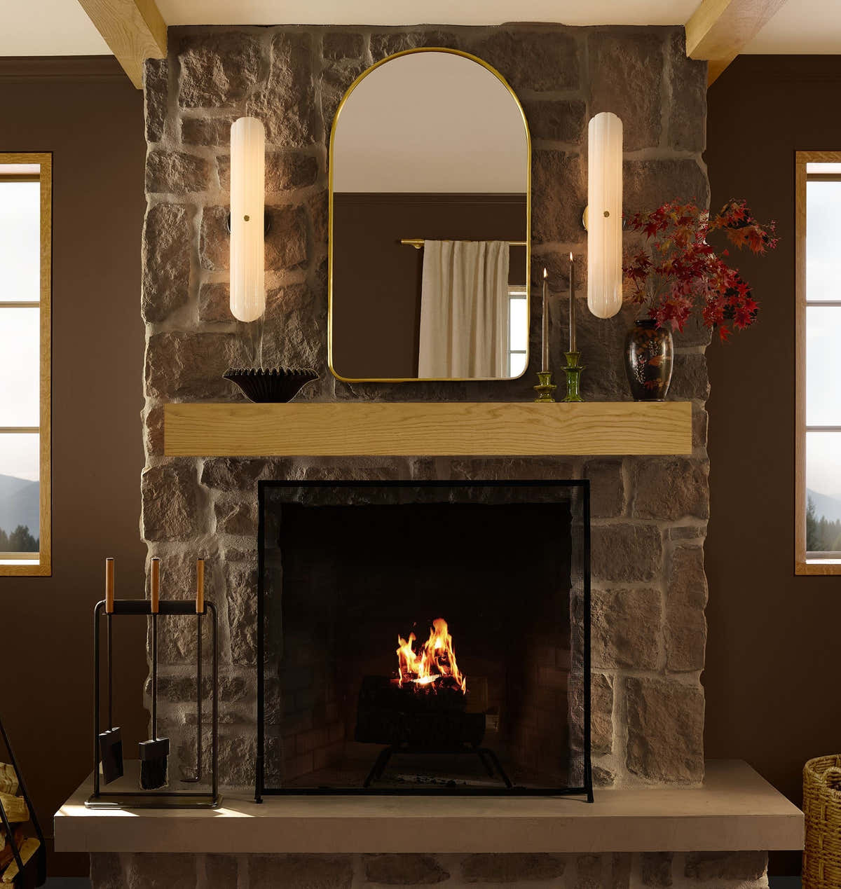 Lorna LED Sconce 12"H 24"H