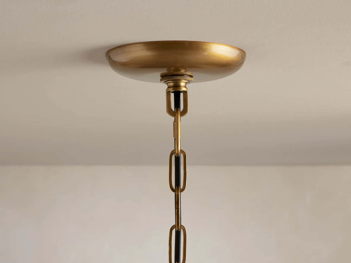 Amor 4-Tier Ghiaccio Glass Round Chandelier 36"