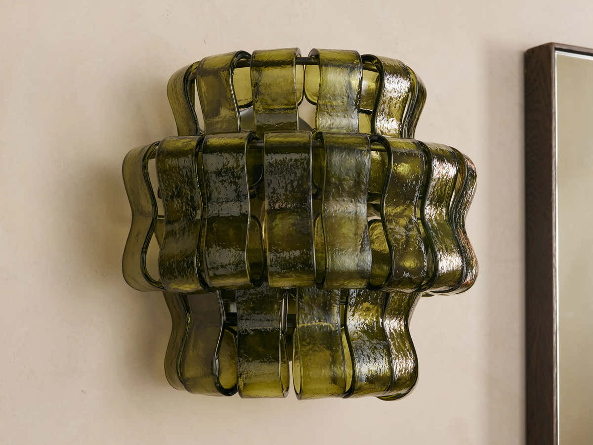 Amor Ghiaccio Glass Wall Sconce 12"