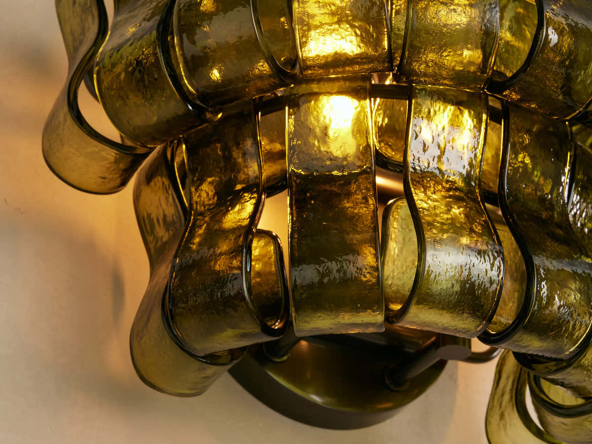 Amor Ghiaccio Glass Wall Sconce 12"