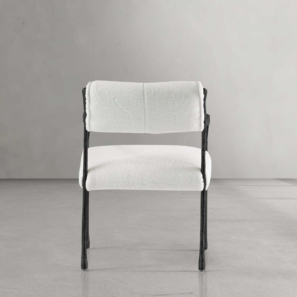 Hand-Forged Metal Retro Copper Iron Frame Dining Chair