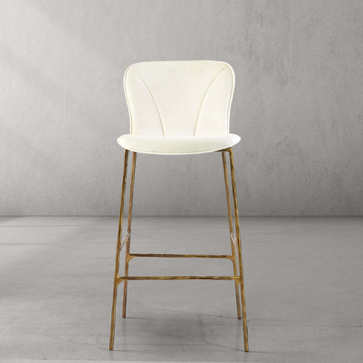 Hand-Forged Metal Modern Bar Chair
