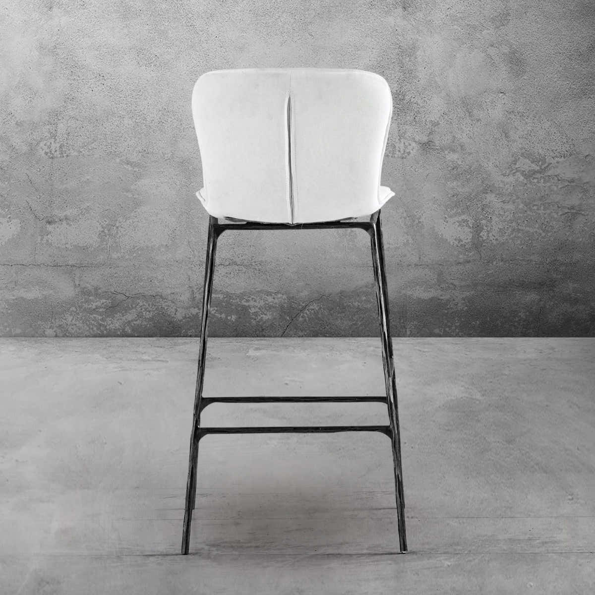 Hand-Forged Metal Modern Bar Chair