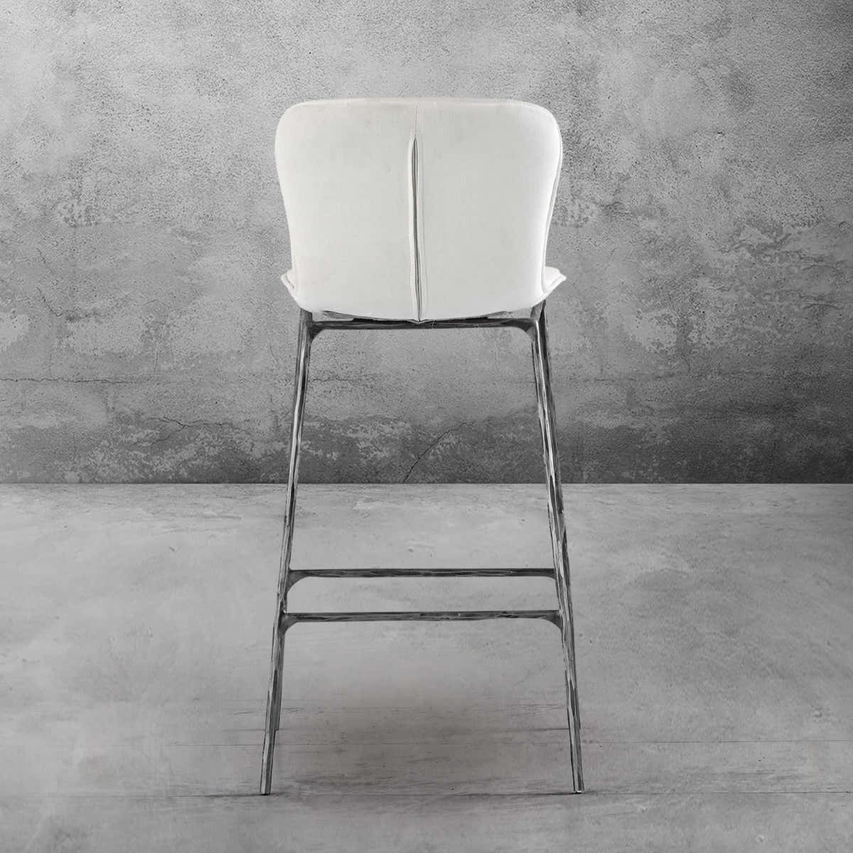 Hand-Forged Metal Modern Bar Chair