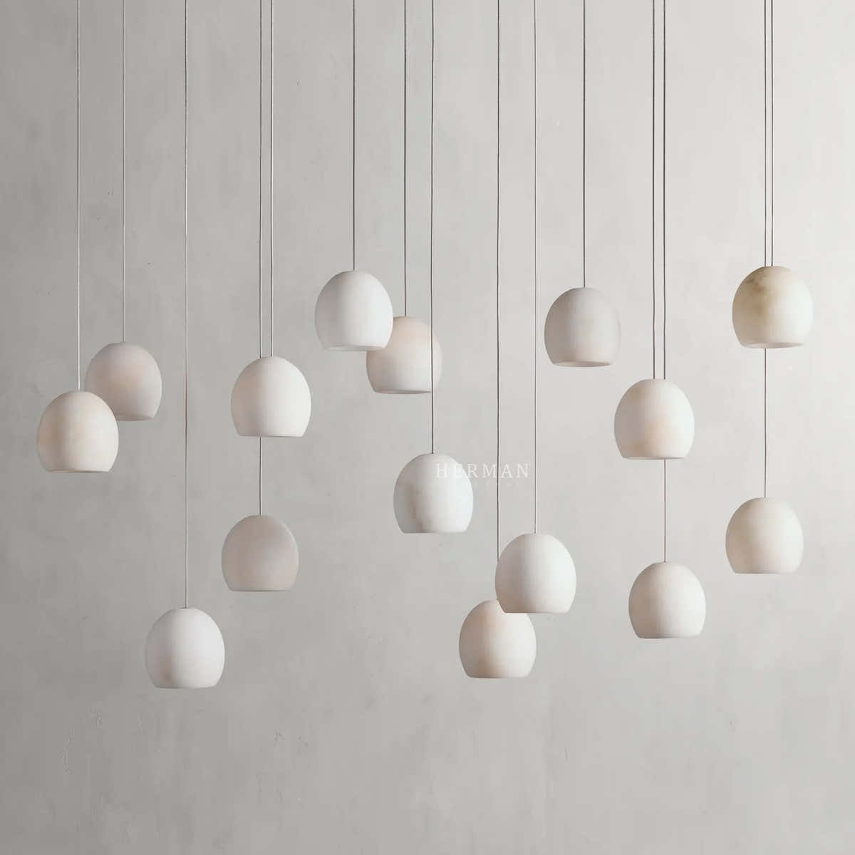 Arica Alabaster Linear Chandelier 7/15/30 Light