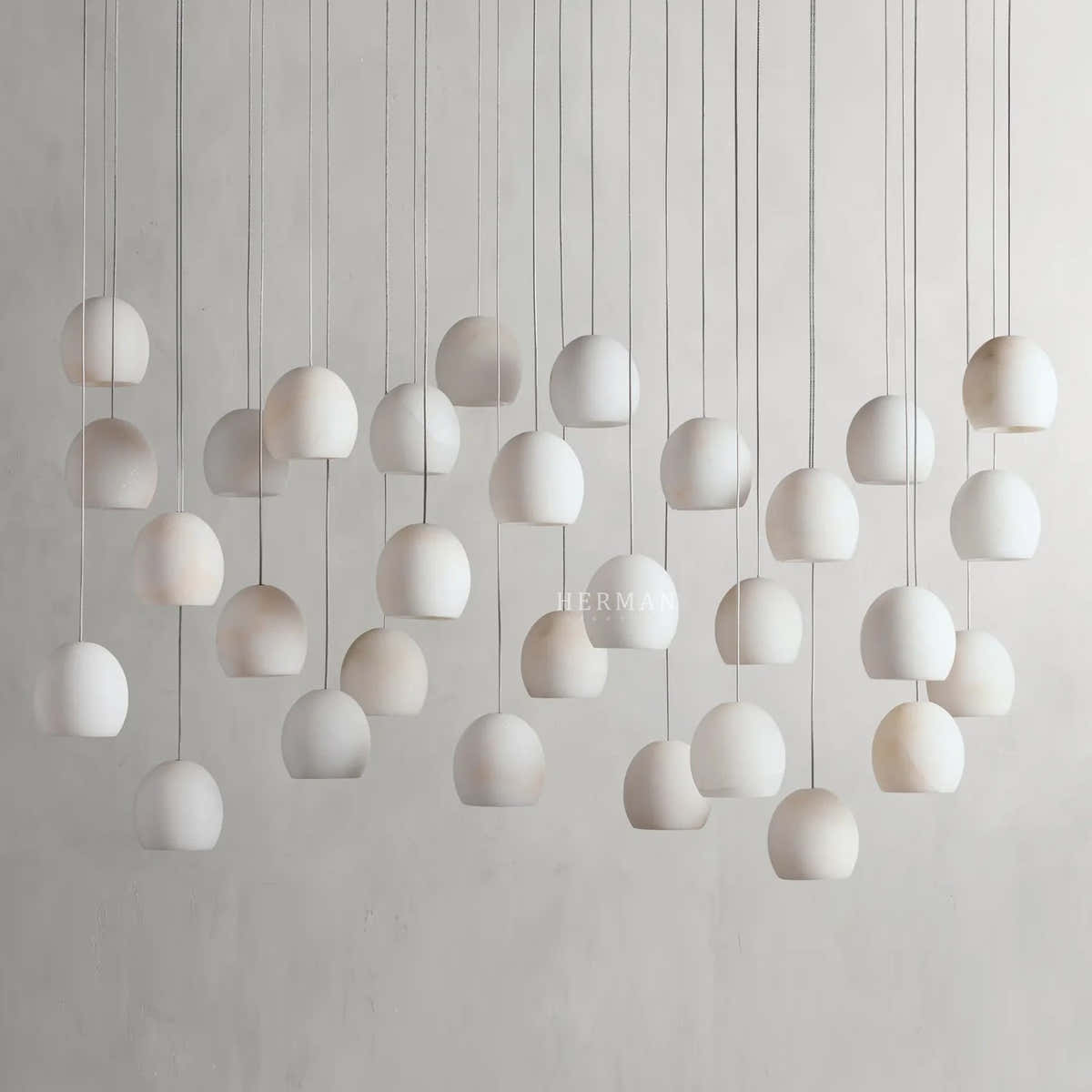Arica Alabaster Linear Chandelier 7/15/30 Light