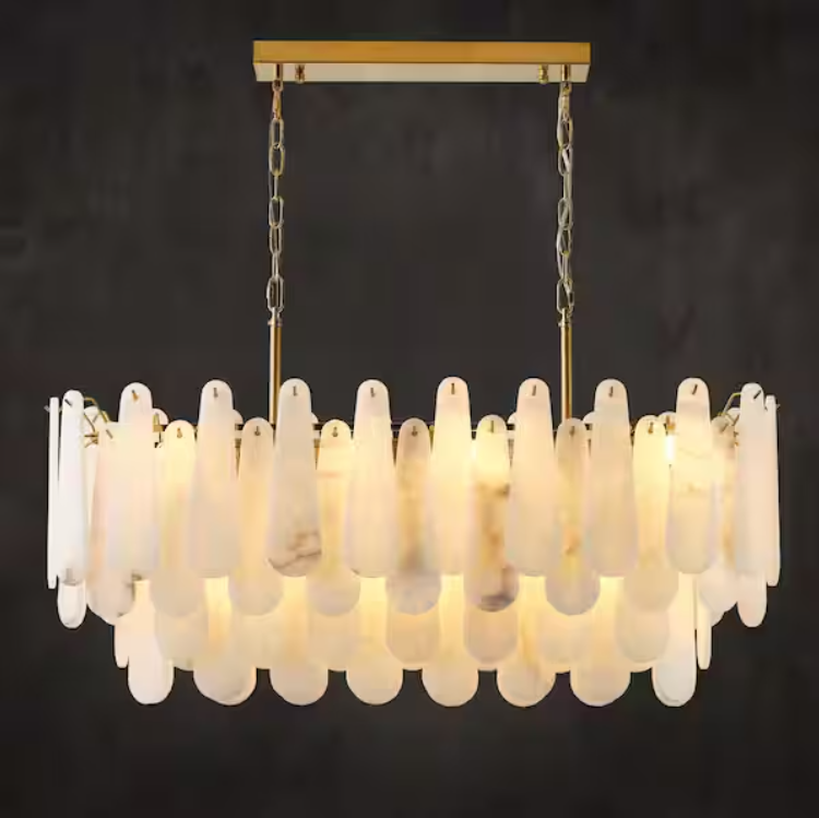 Modern Chandelier 39 in. 20-Light Gold Chandelier for Dinning Room, Living Room, Foyer, Bedroom