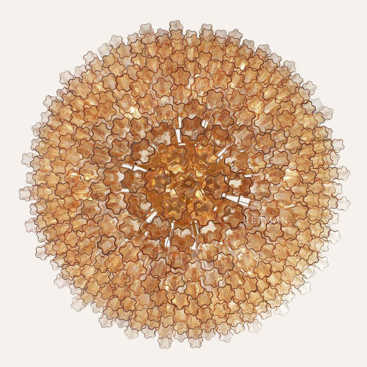 Murano Glass 40 Light Chandelier 62" W