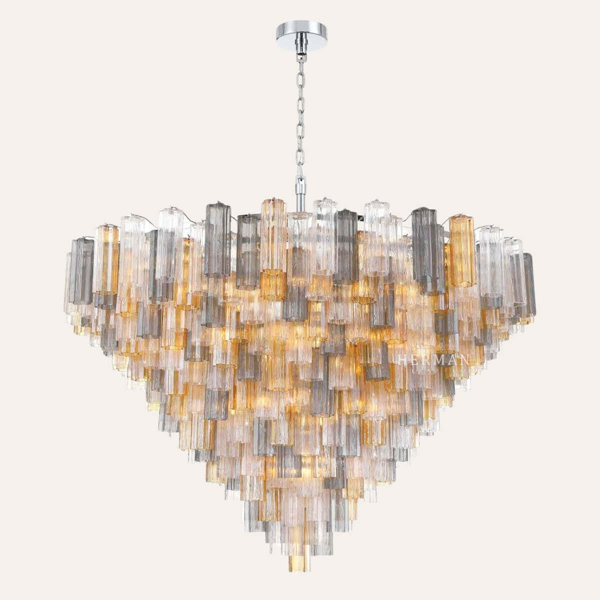 Murano Glass 40 Light Chandelier 62" W