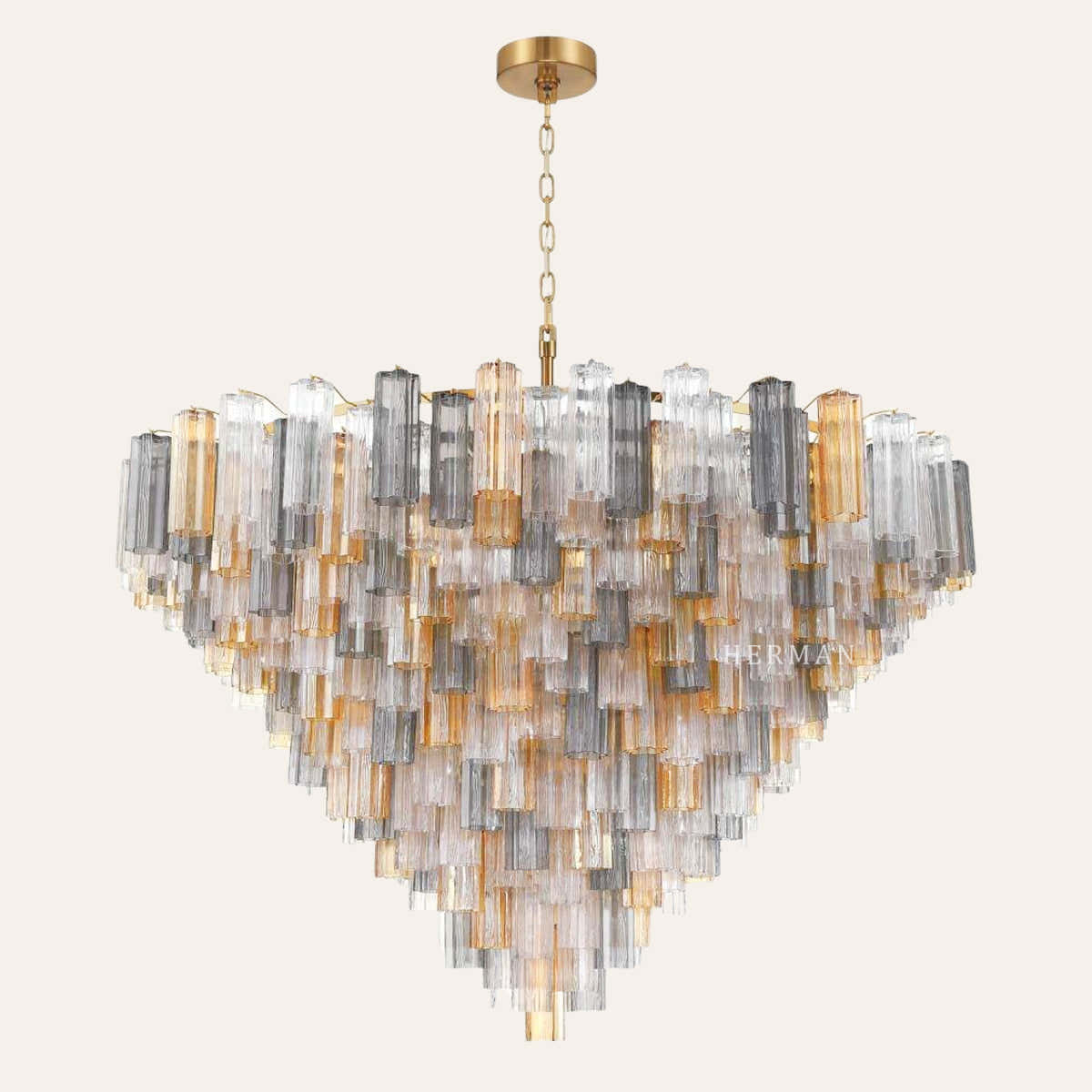 Murano Glass 40 Light Chandelier 62" W