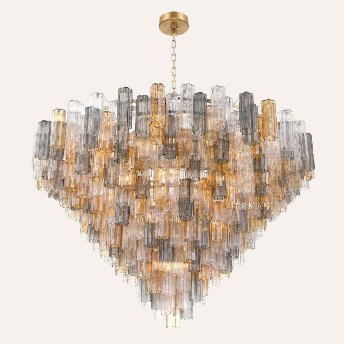 Murano Glass 40 Light Chandelier 62" W