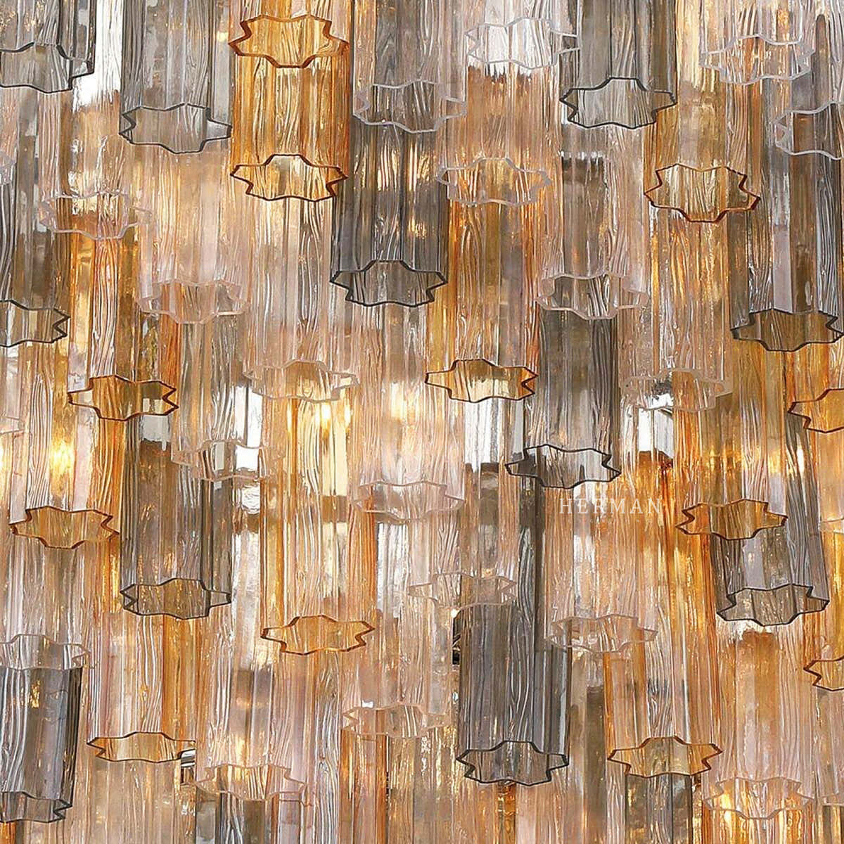 Murano Glass 40 Light Chandelier 62" W