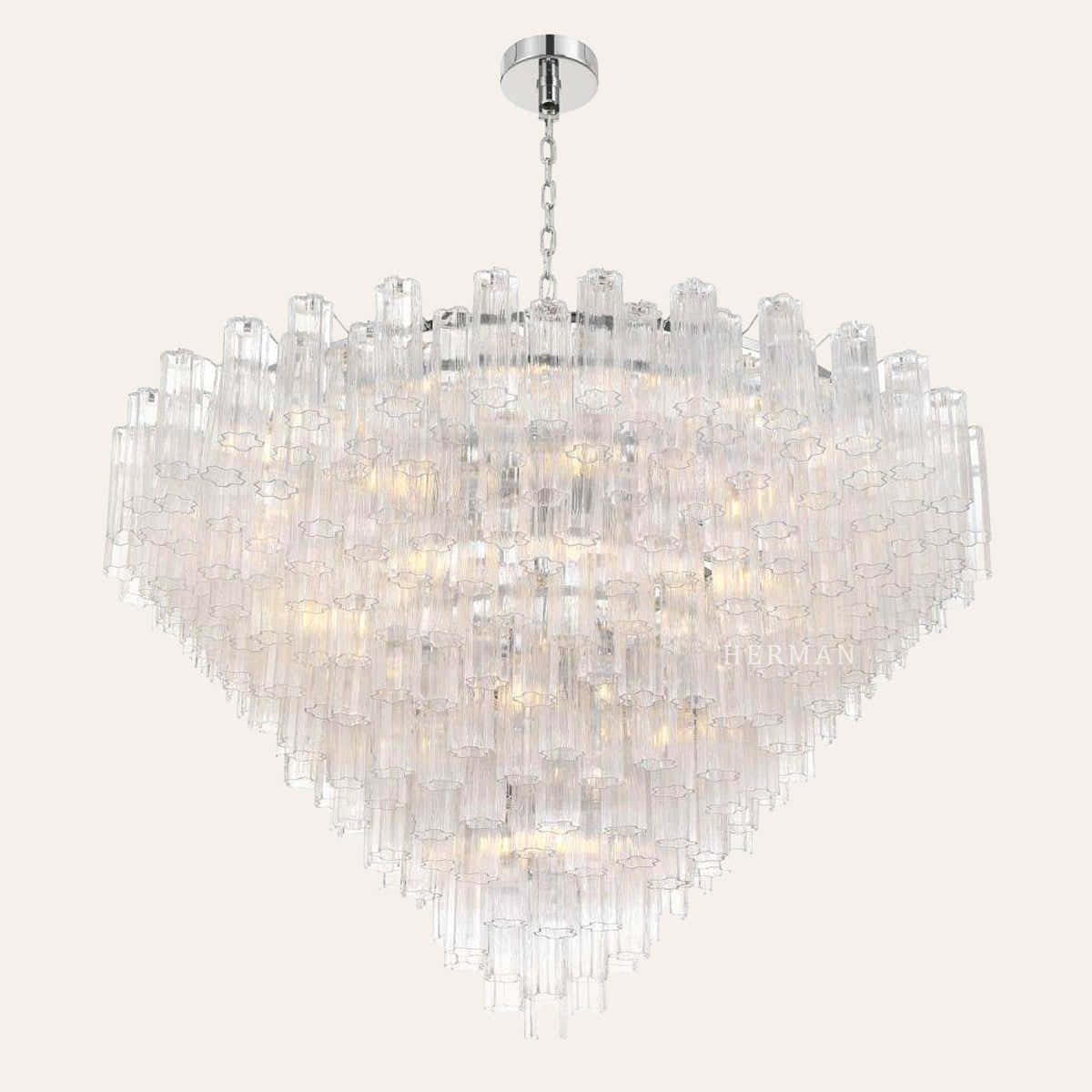 Murano Glass 40 Light Chandelier 62" W