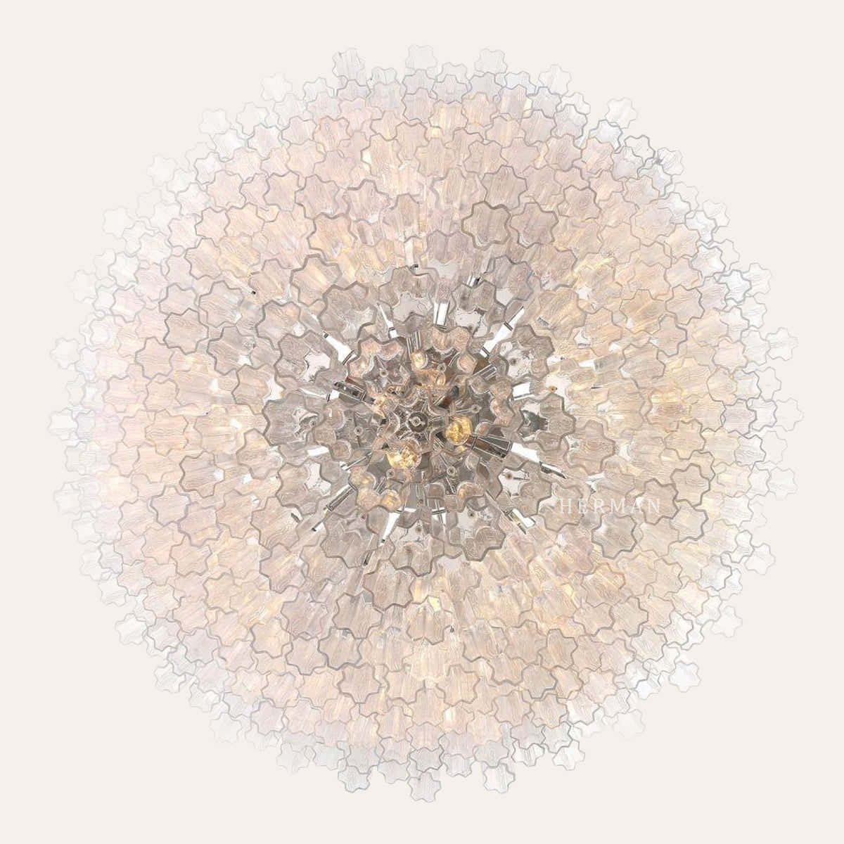 Murano Glass 40 Light Chandelier 62" W