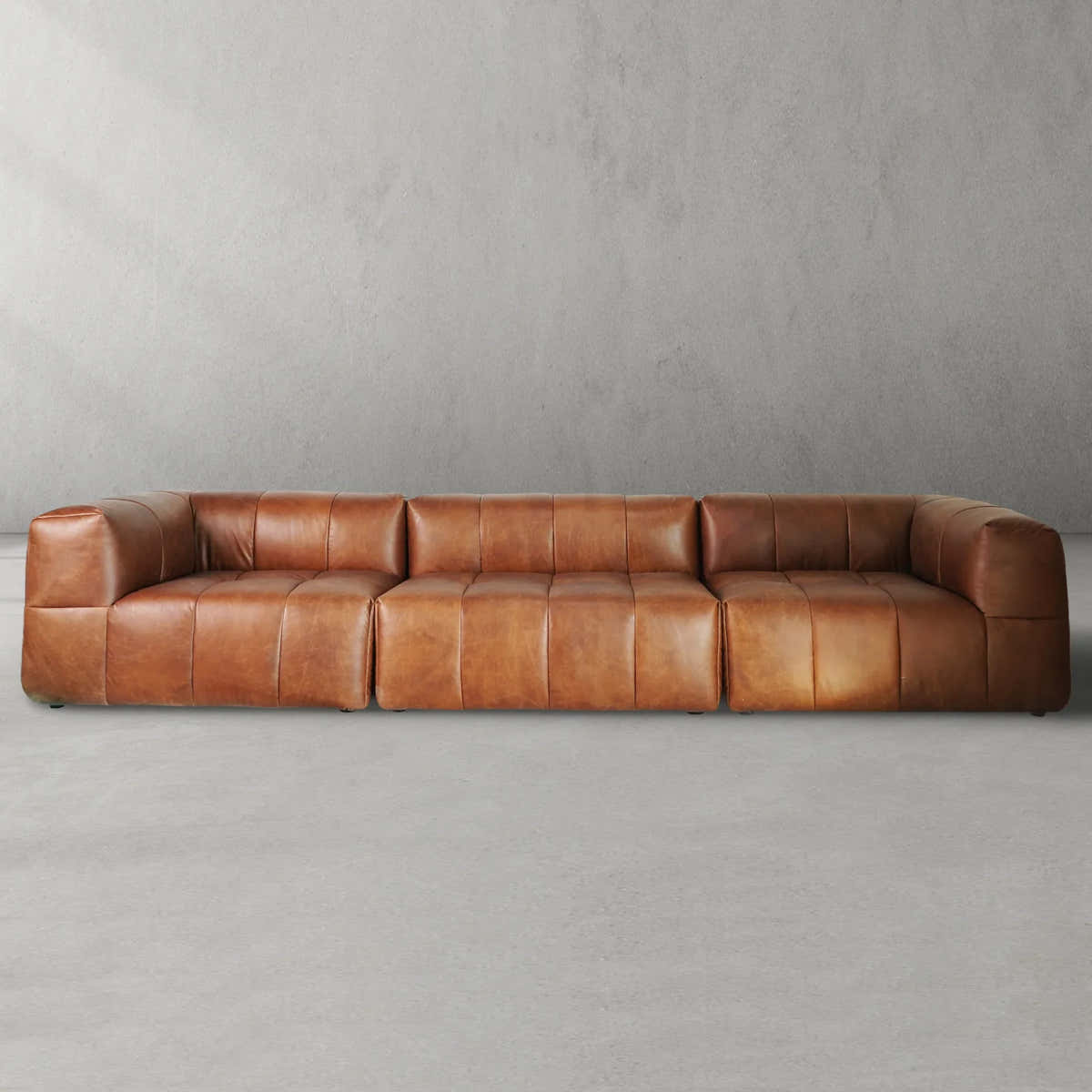 Yosemite Burnished Cognac Sofa 160"W