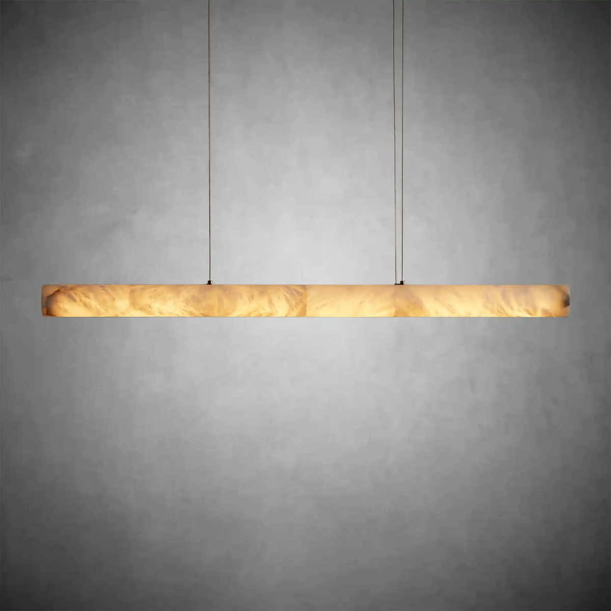 Halima Linear Alabaster LED Chandelier – 54" 64" & 74" Options