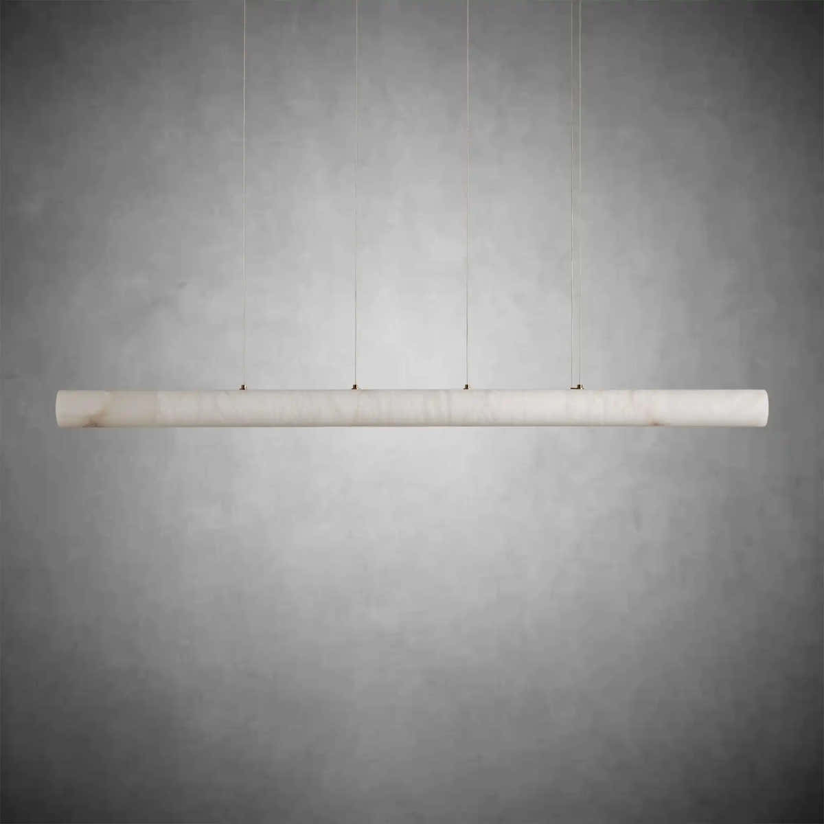 Halima Linear Alabaster LED Chandelier – 54" 64" & 74" Options