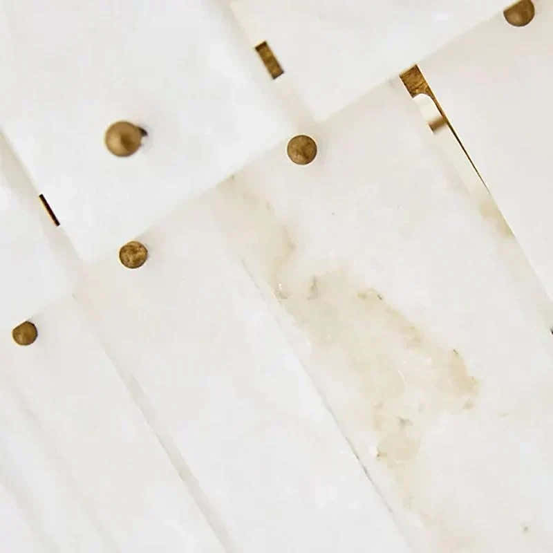 Simona Alabaster Drum 2-Tier Chandelier