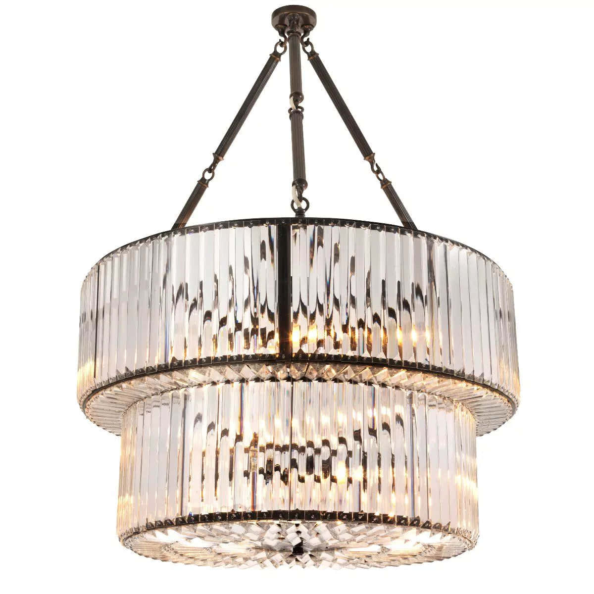 Infinity Double Modern Chandeliers (Bronze/Nickel Finish)