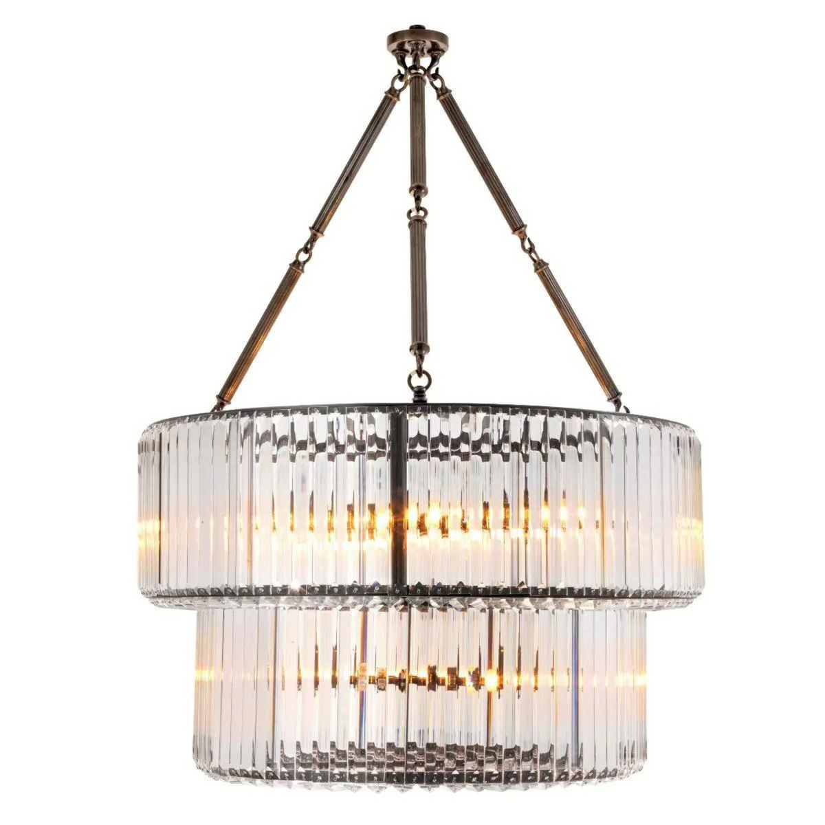 Infinity Double Modern Chandeliers (Bronze/Nickel Finish)